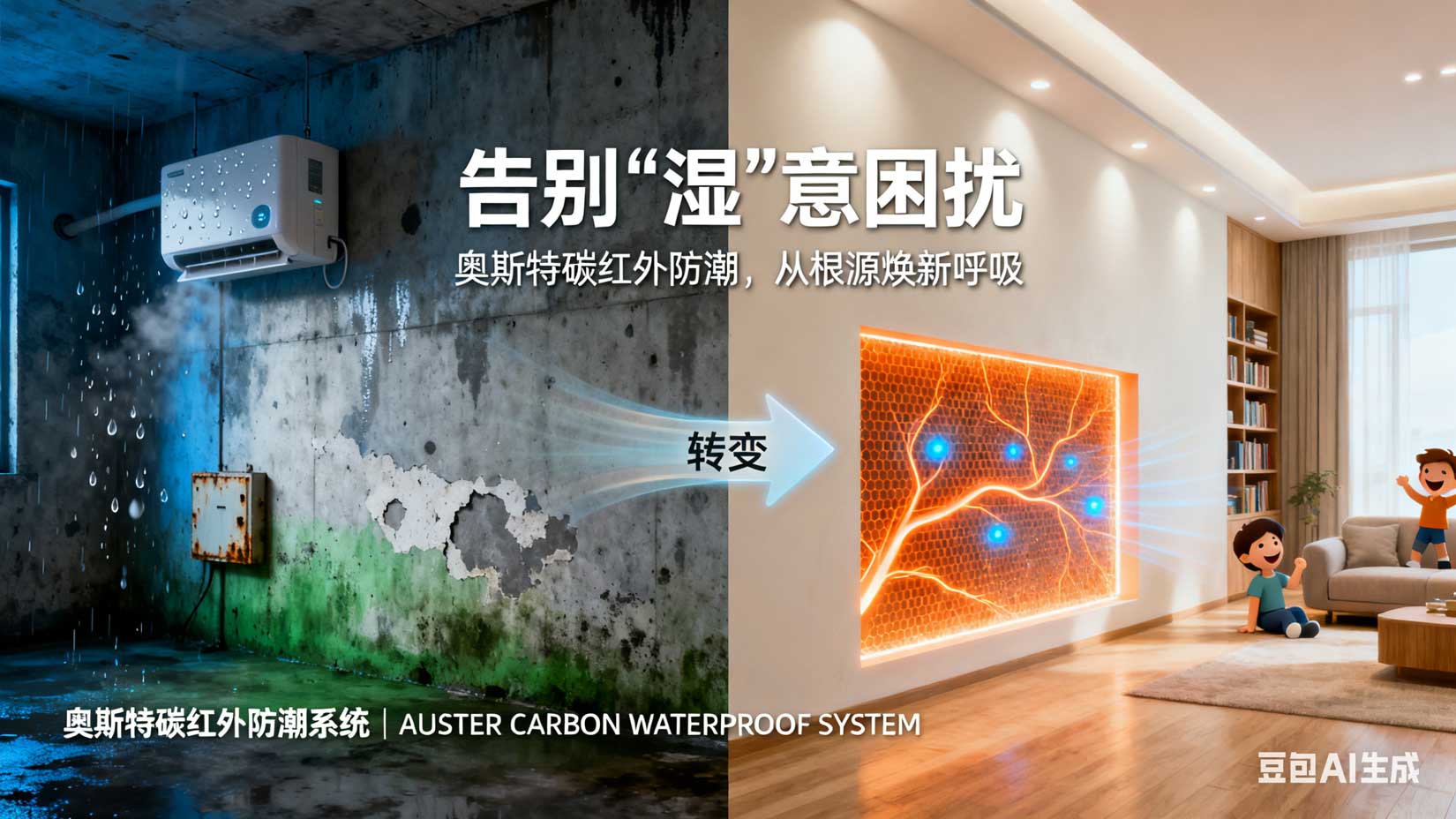 告别“湿”意困扰，碳红外科技让地下室重获干爽呼吸